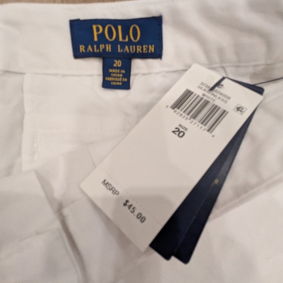Polo Ralph Lauren NWT White Shorts - Size 20 - Picture 3 of 6